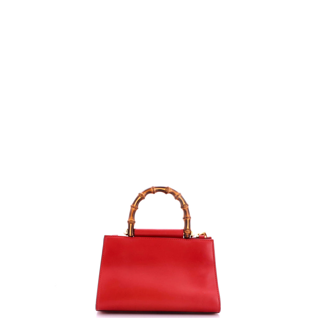 Pre Owned Gucci Nymphaea Top Handle Bag Leather Mini