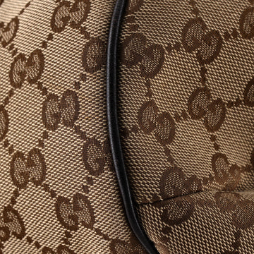 Pre Owned Gucci New Ladies Web Hobo GG Canvas Large