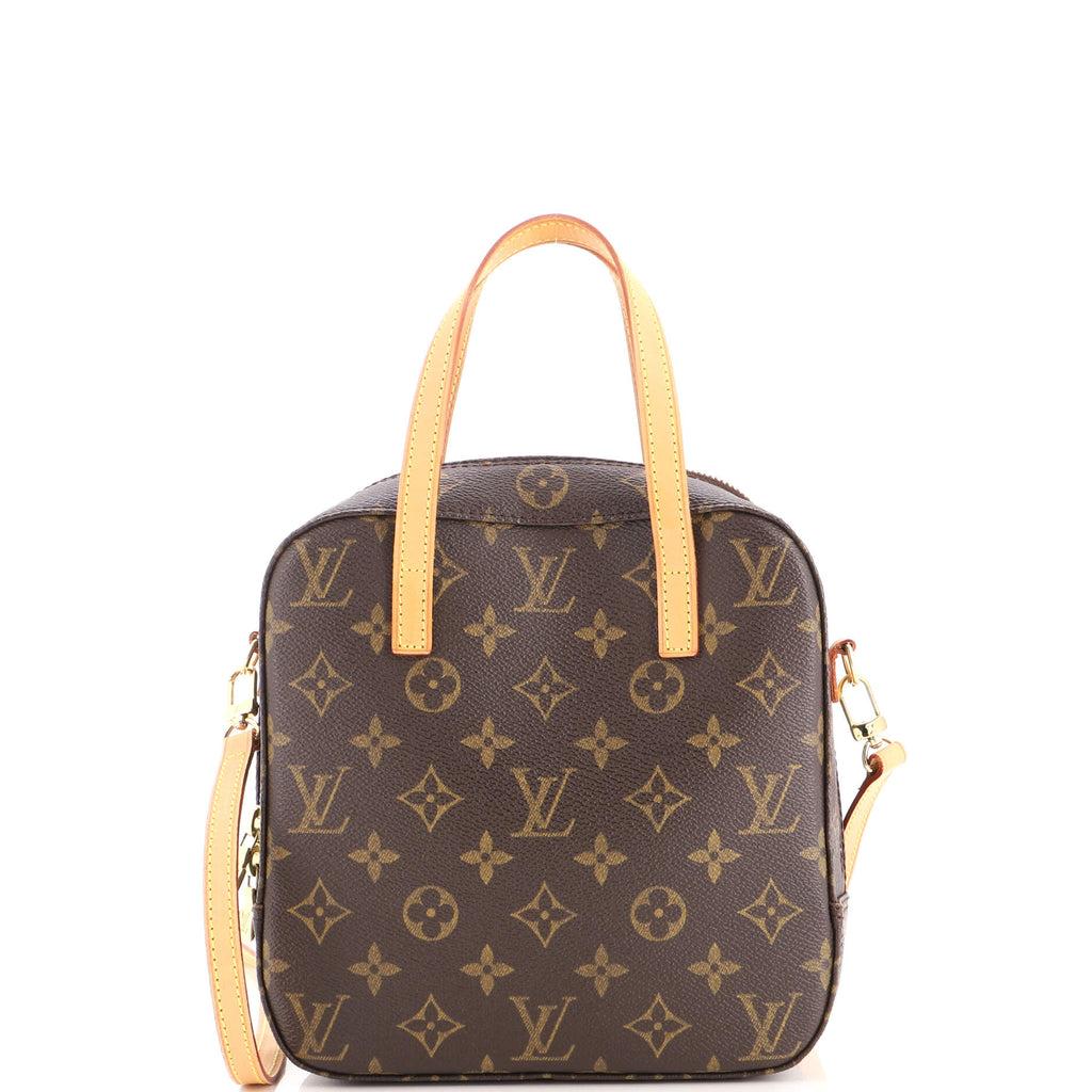 Pre Owned Louis Vuitton Spontini Handbag Monogram Canvas