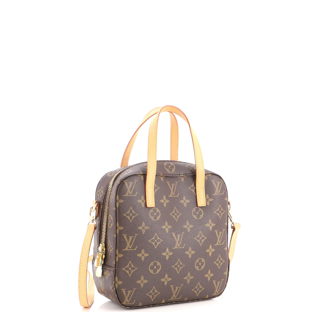 Pre Owned Louis Vuitton Spontini Handbag Monogram Canvas