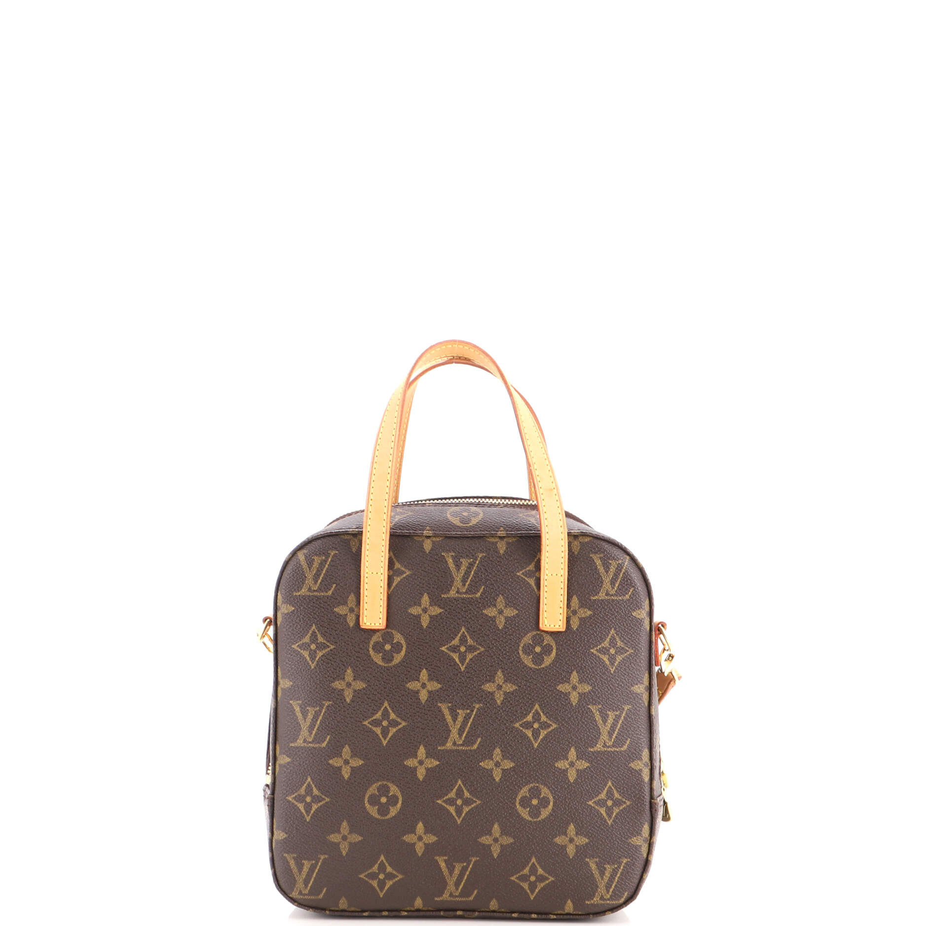 Pre Owned Louis Vuitton Spontini Handbag Monogram Canvas