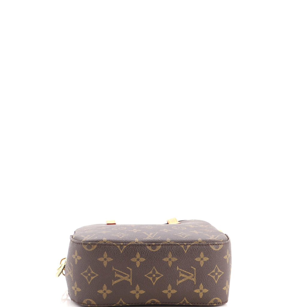 Pre Owned Louis Vuitton Spontini Handbag Monogram Canvas