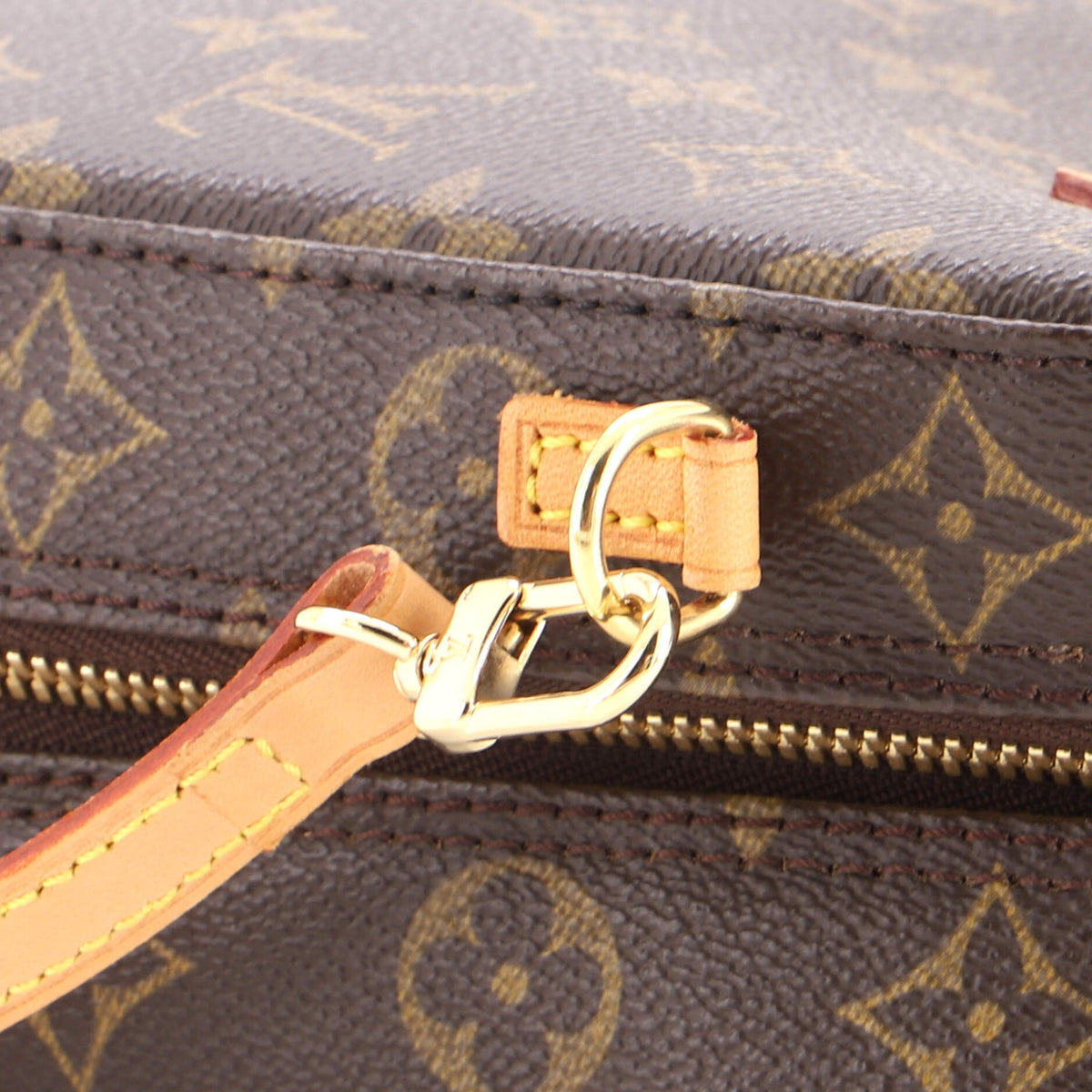 Pre Owned Louis Vuitton Spontini Handbag Monogram Canvas