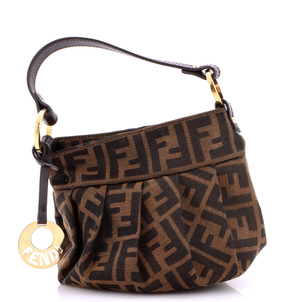 Pre owned Fendi Chef Handle Bag Zucca Canvas Mini