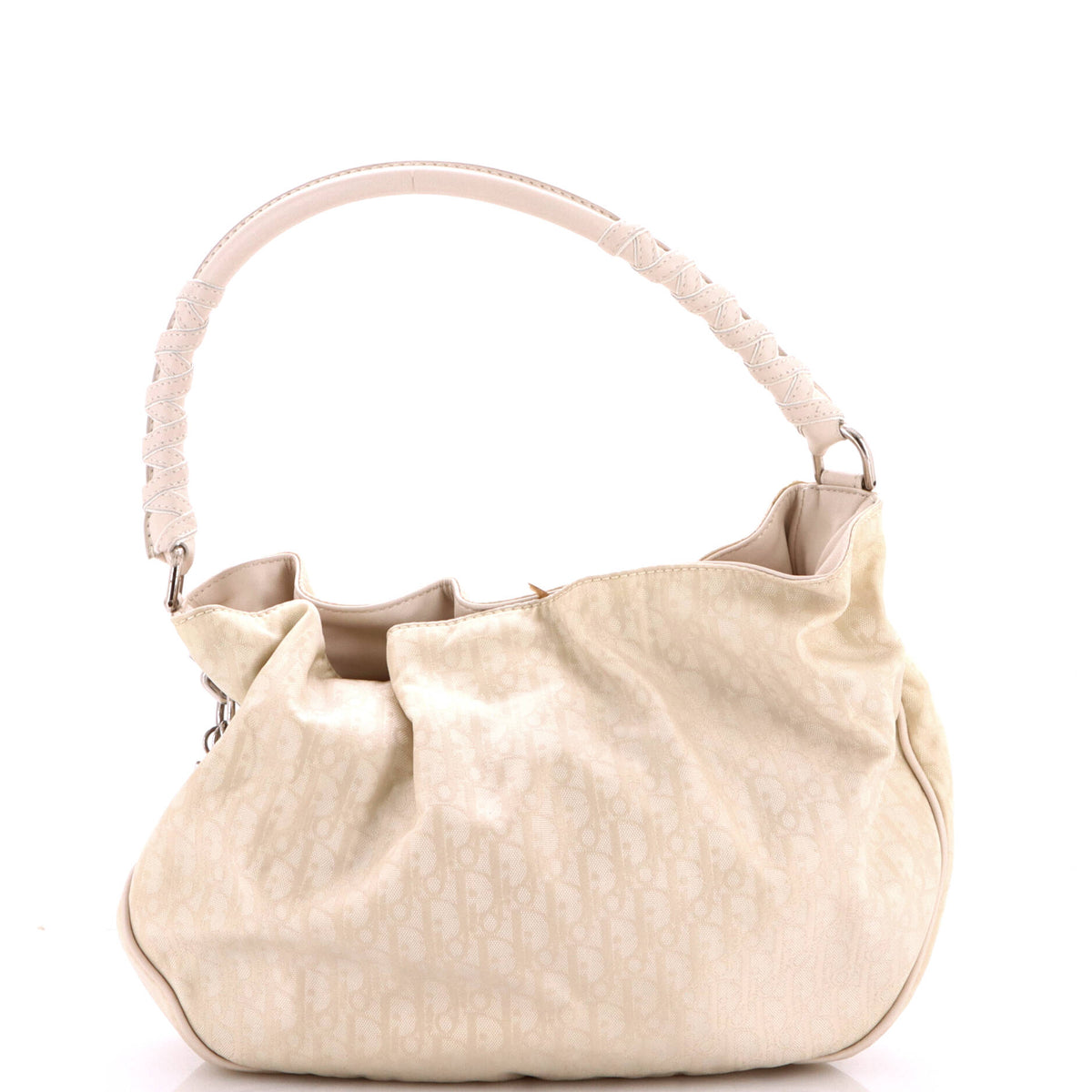 Pre Owned Christian Dior Vintage Lovely Hobo Diorissimo Canvas Medium