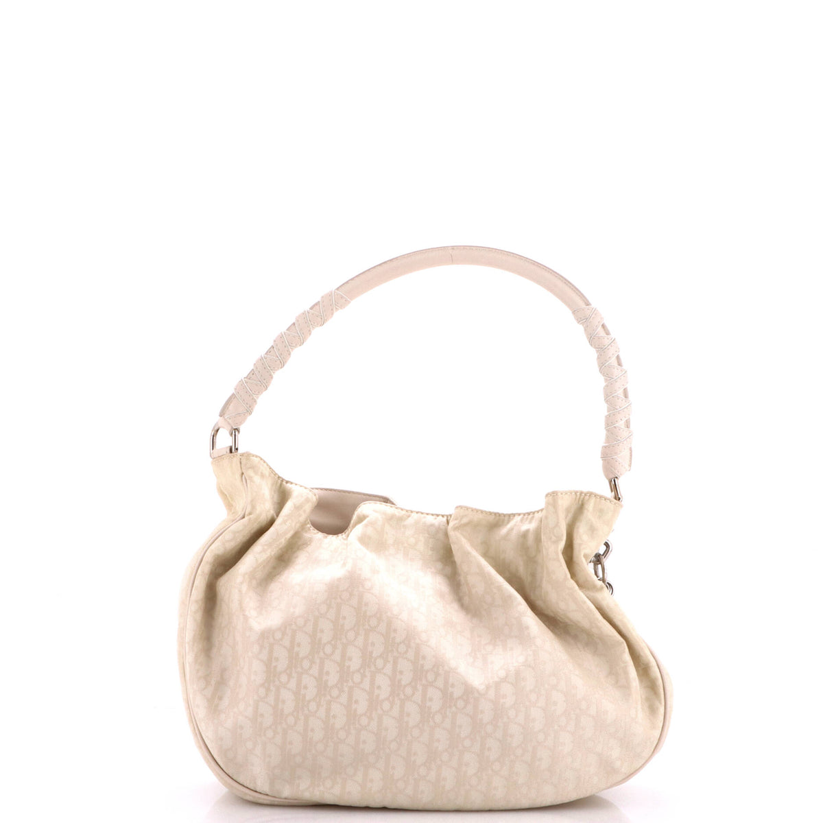 Pre Owned Christian Dior Vintage Lovely Hobo Diorissimo Canvas Medium