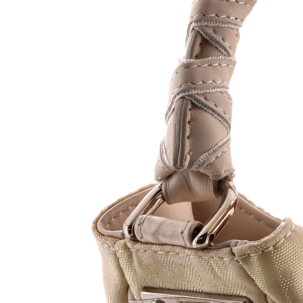 Pre Owned Christian Dior Vintage Lovely Hobo Diorissimo Canvas Medium