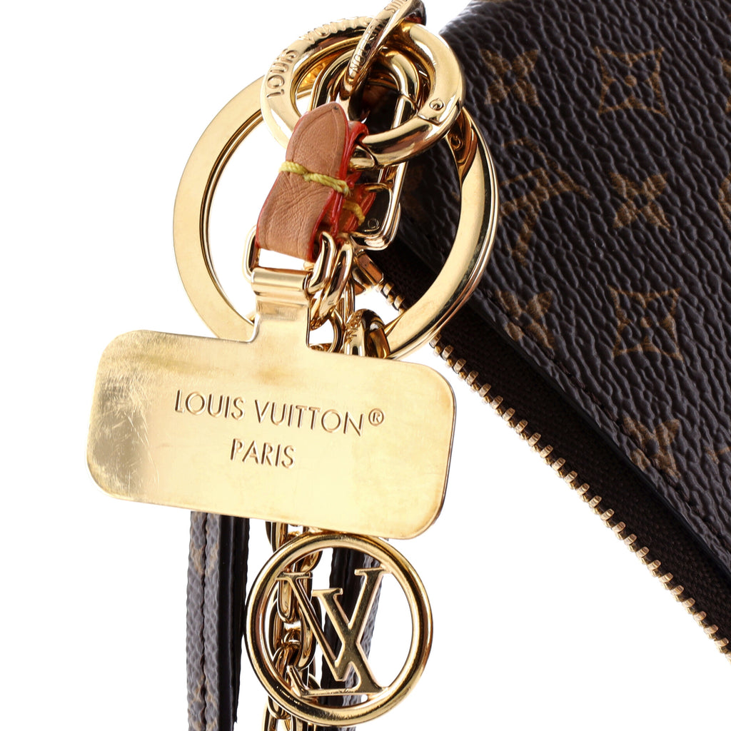 Pre Owned Louis Vuitton Phone Holder with Charms Monogram Canvas