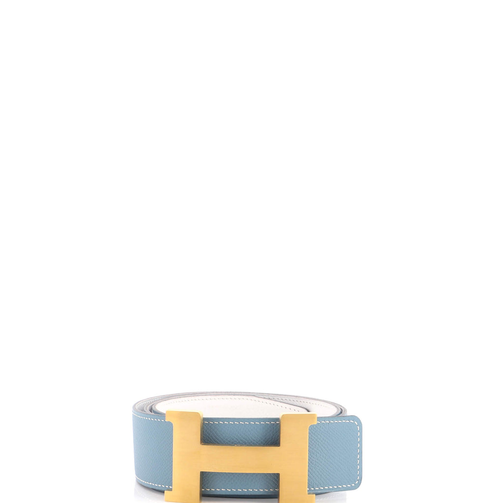 Pre Owned Hermes Constance Reversible Belt Leather Wide