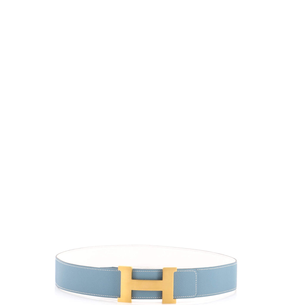 Pre Owned Hermes Constance Reversible Belt Leather Wide