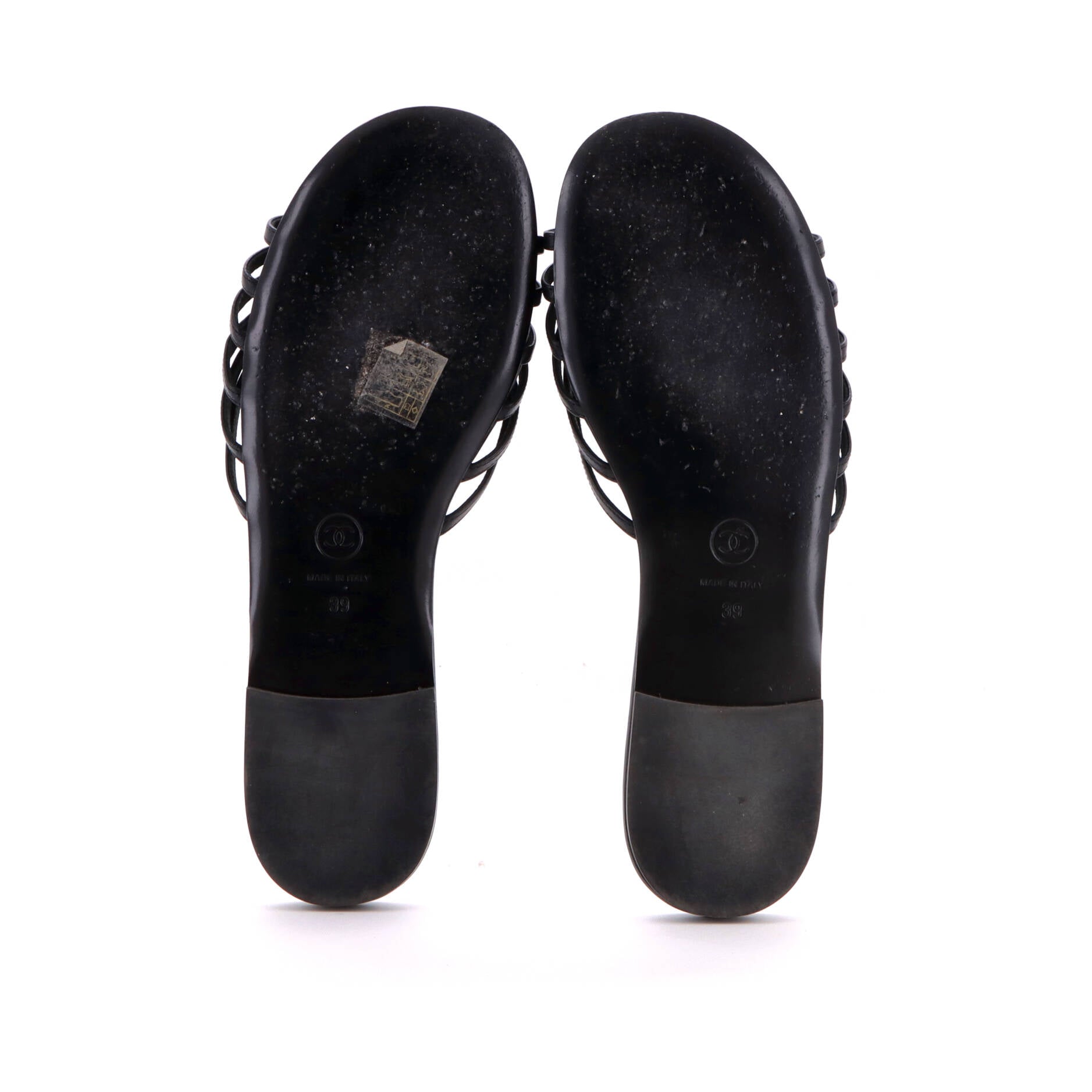Pre Owned Chanel Women's Camellia Mule Sandals Leather
