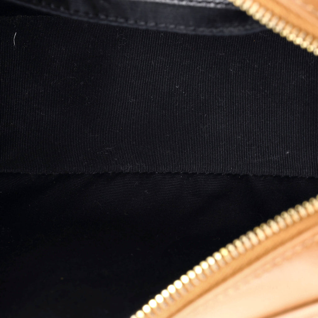 Pre Owned Saint Laurent Lou Camera Bag Matelasse Chevron Leather Small
