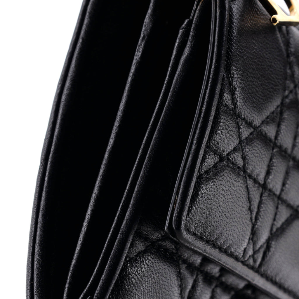 Pre Owned Christian Dior Lady Dior Croisiere Chain Wallet Cannage Quilt Lambskin