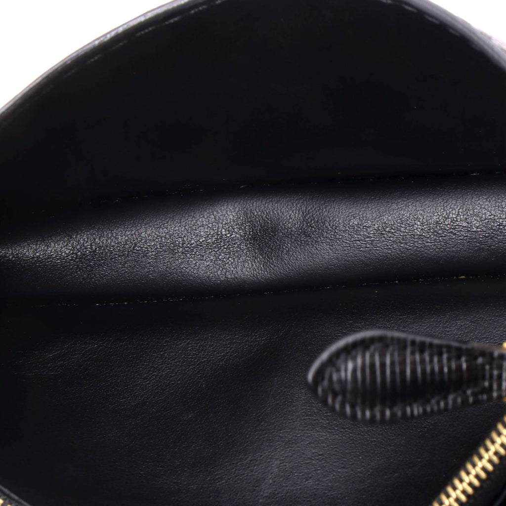 Pre Owned Burberry Madison Buckle Flap Bag House Check Canvas and Leather Small