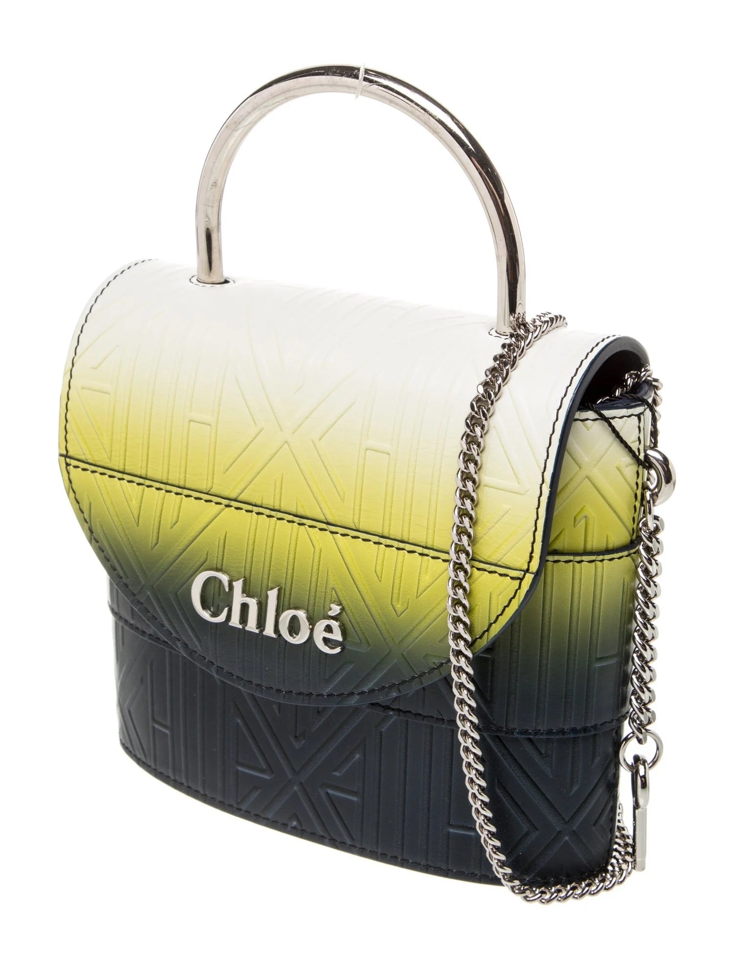 Pre Owned Chloé  Leather Top Handle Bag