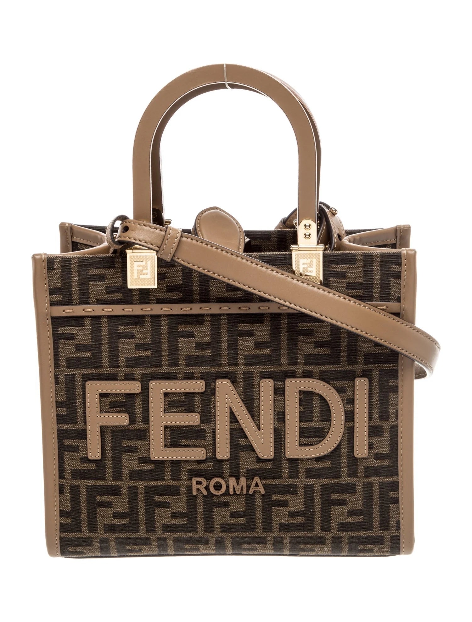 Pre Owned Fendi Zucca FF Tote
