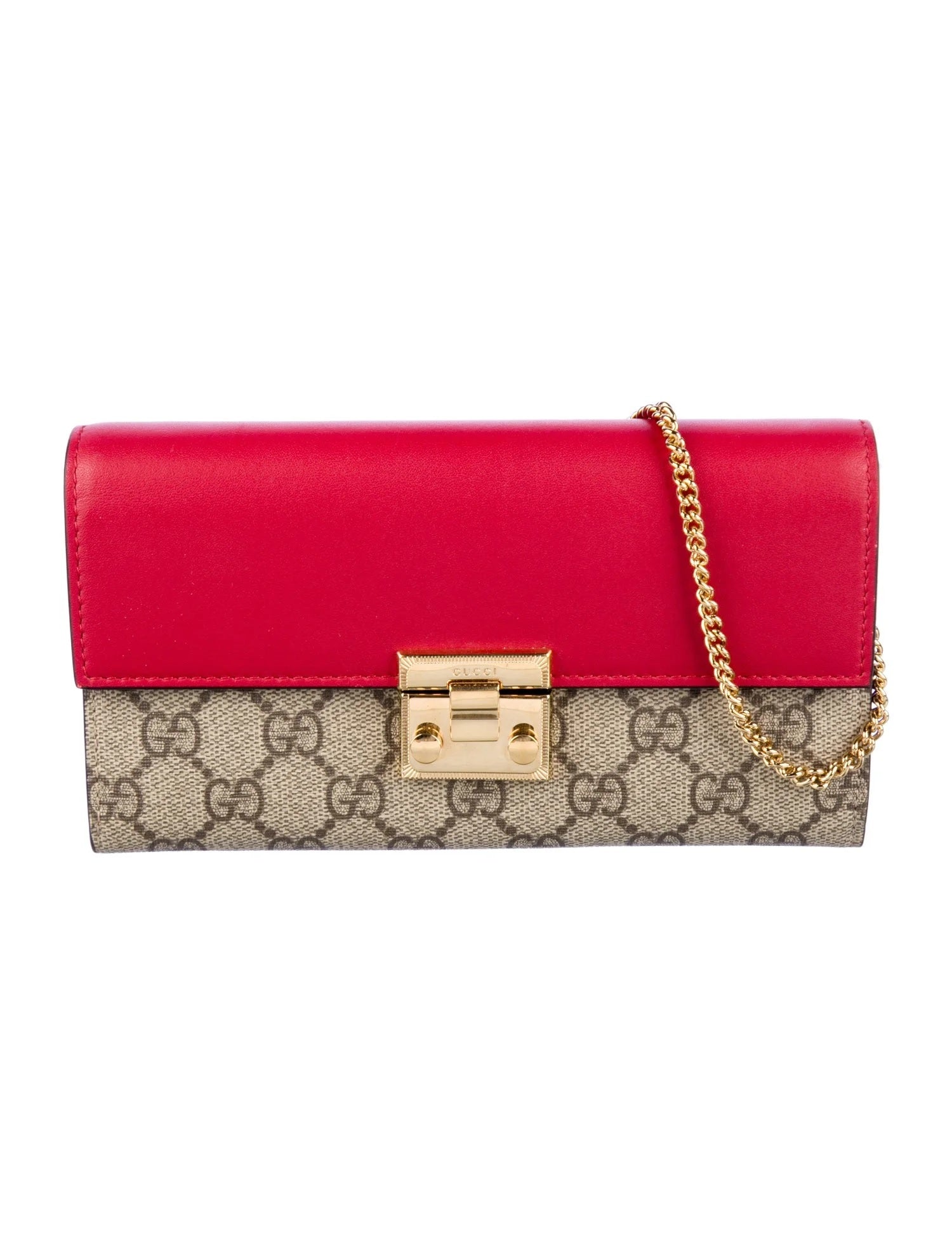 Pre Owned Gucci Continental Chain Wallet