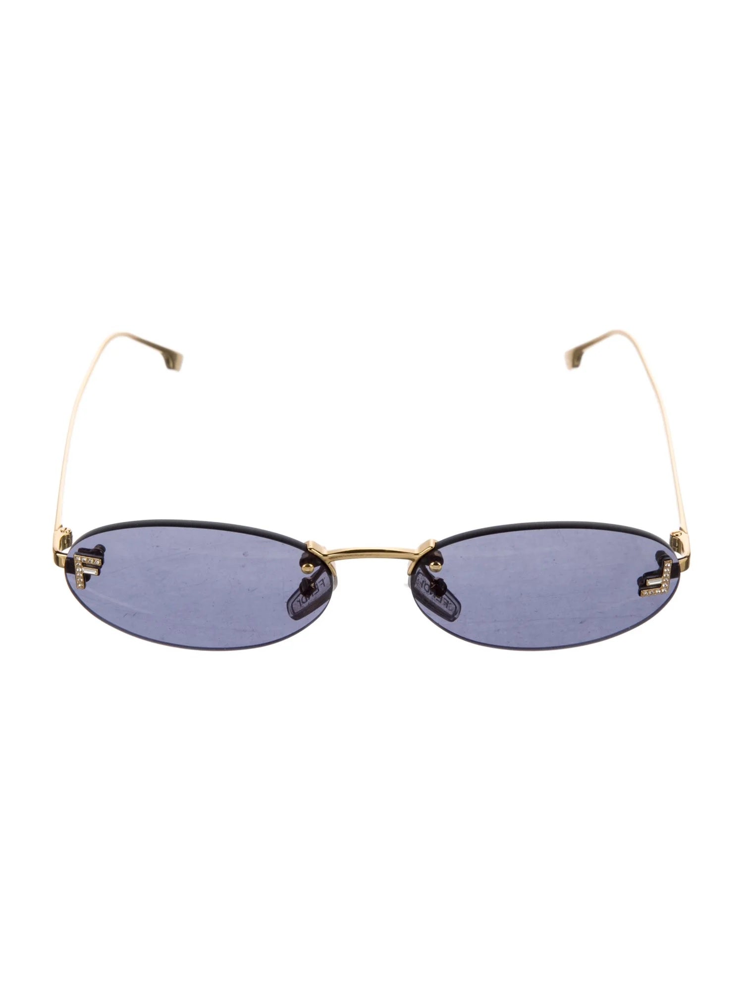 Pre Owned Fendi Cat-Eye Tinted Sunglasses