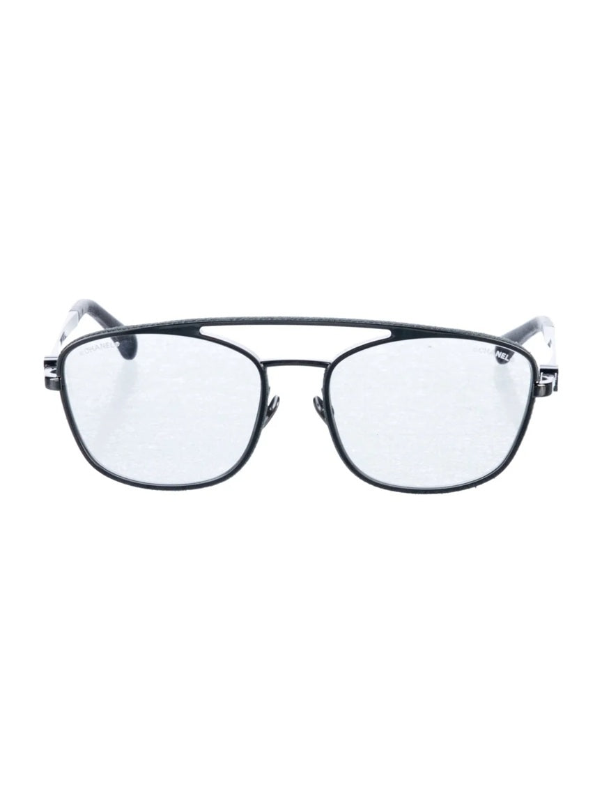 Pre Owned Chanel  Interlocking CC Logo Aviator Sunglasses