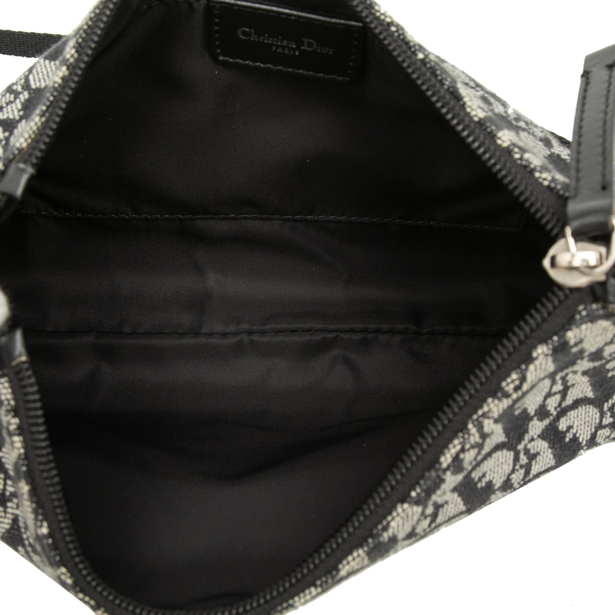 Pre Owned Christian Dior Vintage Trotter Pochette Shoulder Bag Diorissimo Canvas Small