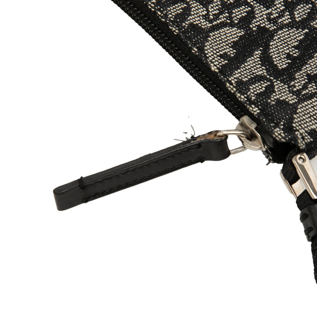 Pre Owned Christian Dior Vintage Trotter Pochette Shoulder Bag Diorissimo Canvas Small