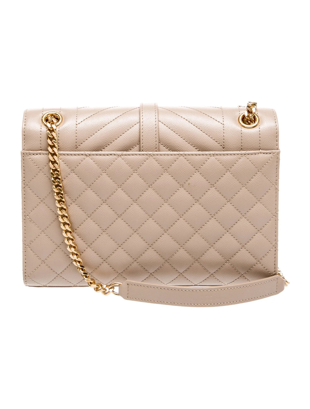 Pre Owned Saint Laurent Leather Envelope Medium