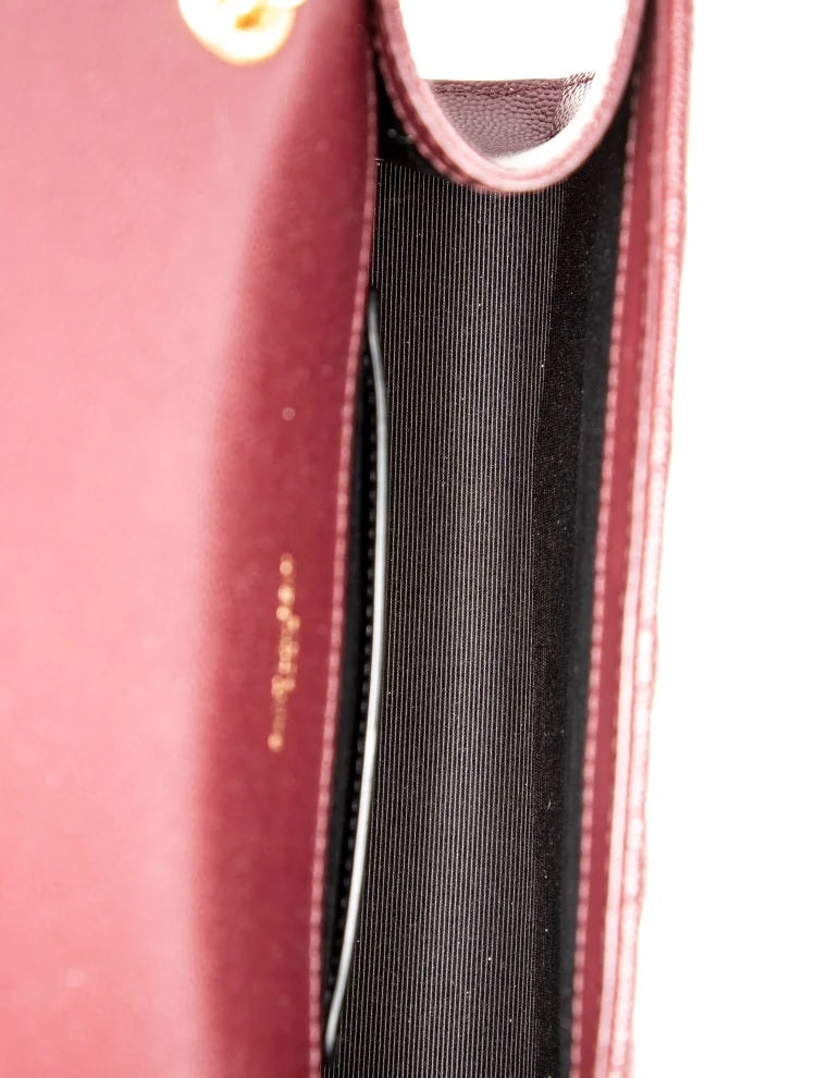 Pre Owned Saint Laurent  Leather Envelope Small