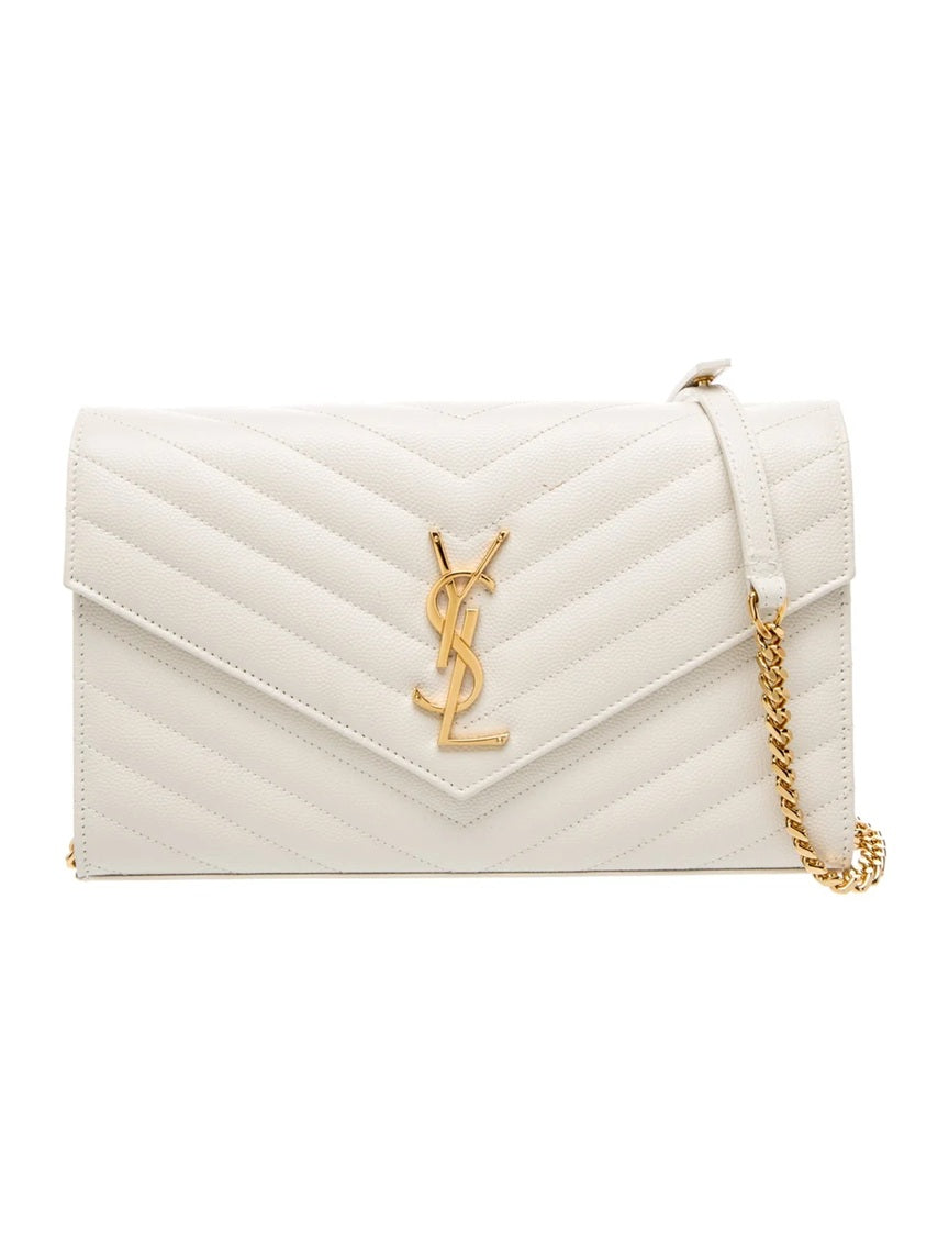 Pre Owned Saint Laurent  Leather Cassandre