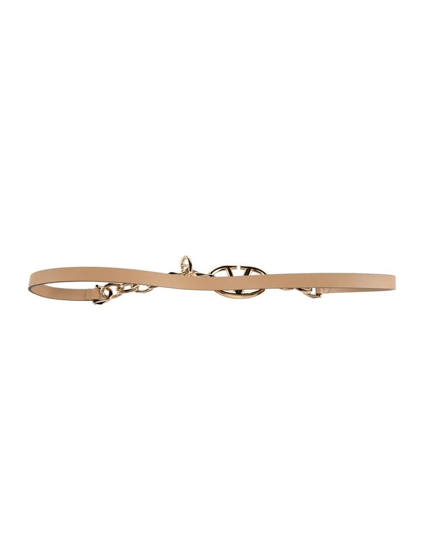 Pre Owned Valentino  Skinny Leather Waist Belt w/ Tags