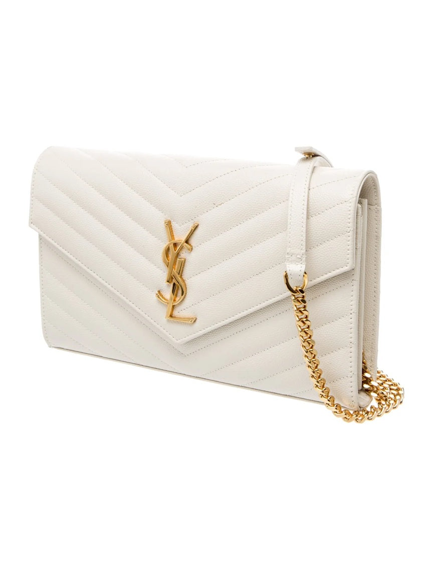 Pre Owned Saint Laurent  Leather Cassandre
