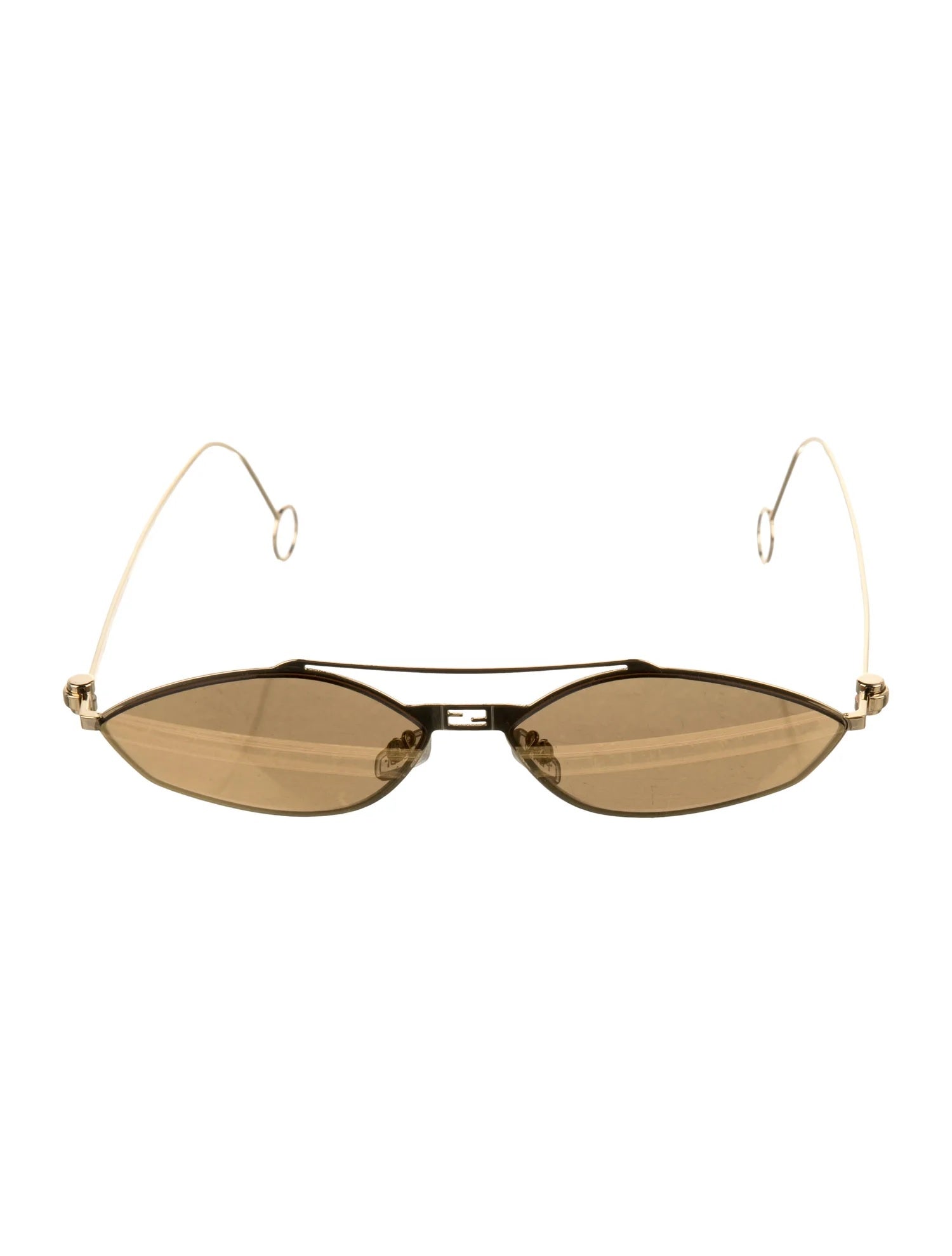 Fendi Aviator Mirrored Sunglasses