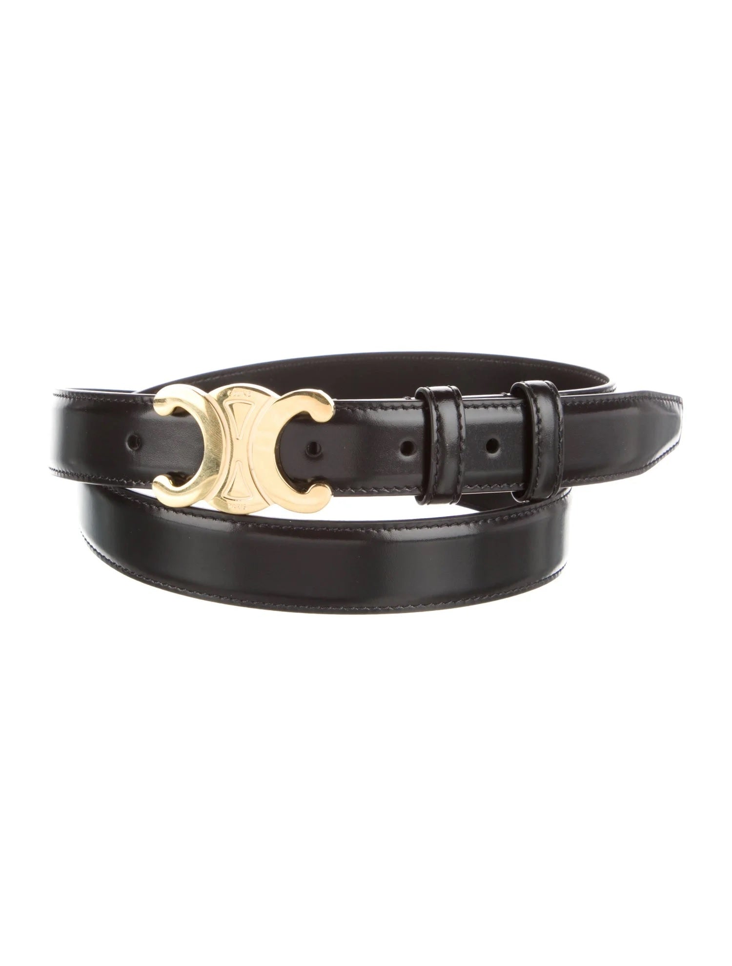 Pre Owned Celine Skinny Leather Belt Kit