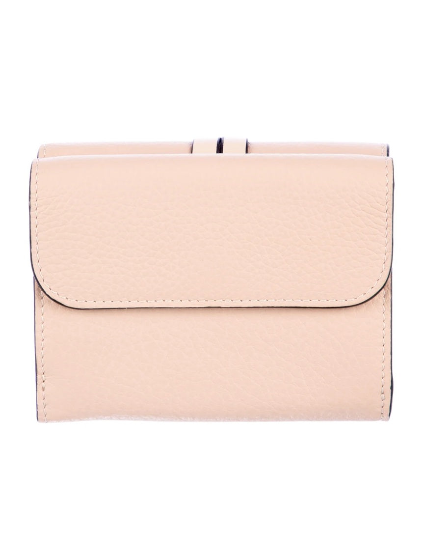 Pre Owned Chloé  Leather Compact Wallet