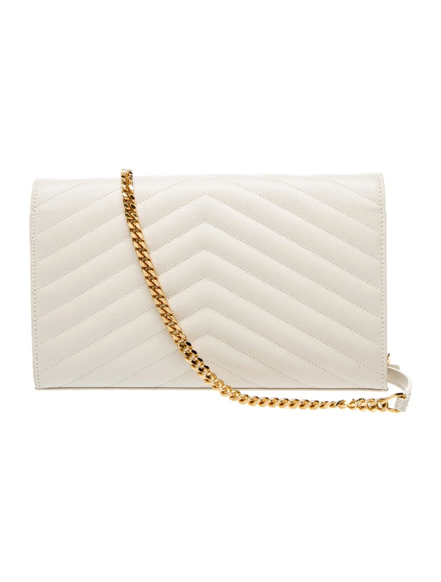 Pre Owned Saint Laurent  Leather Cassandre