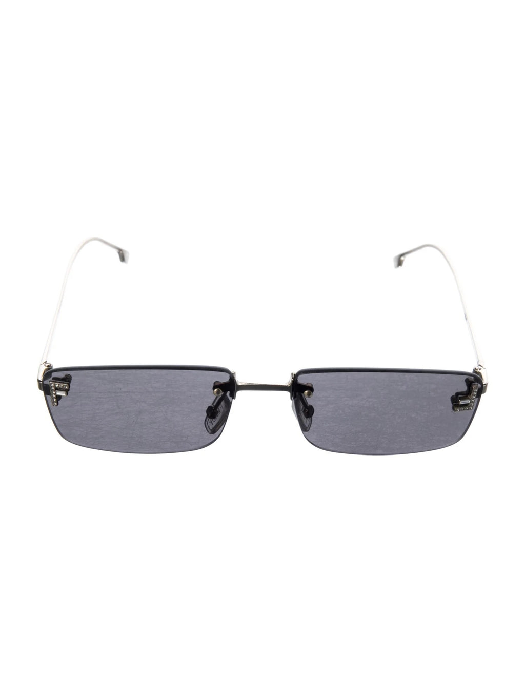 Pre Owned Fendi Square Tinted Sunglasses