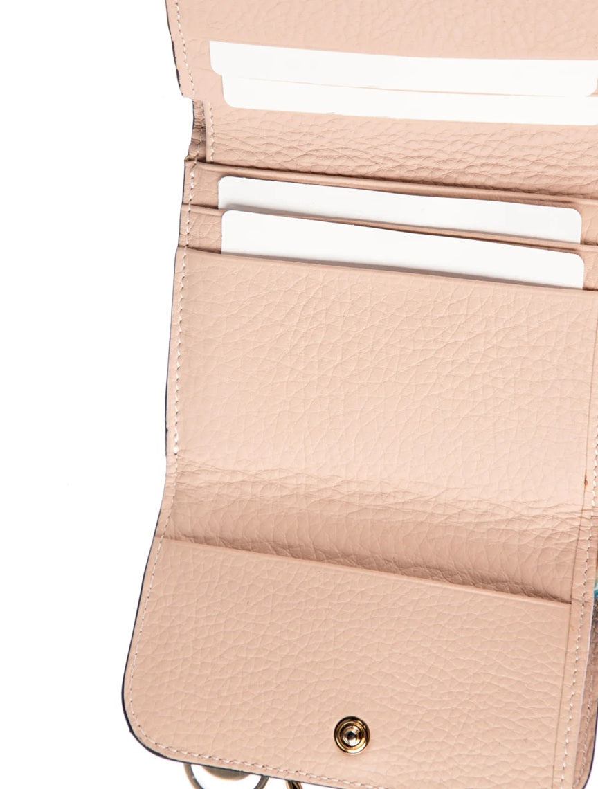 Pre Owned Chloé  Leather Compact Wallet