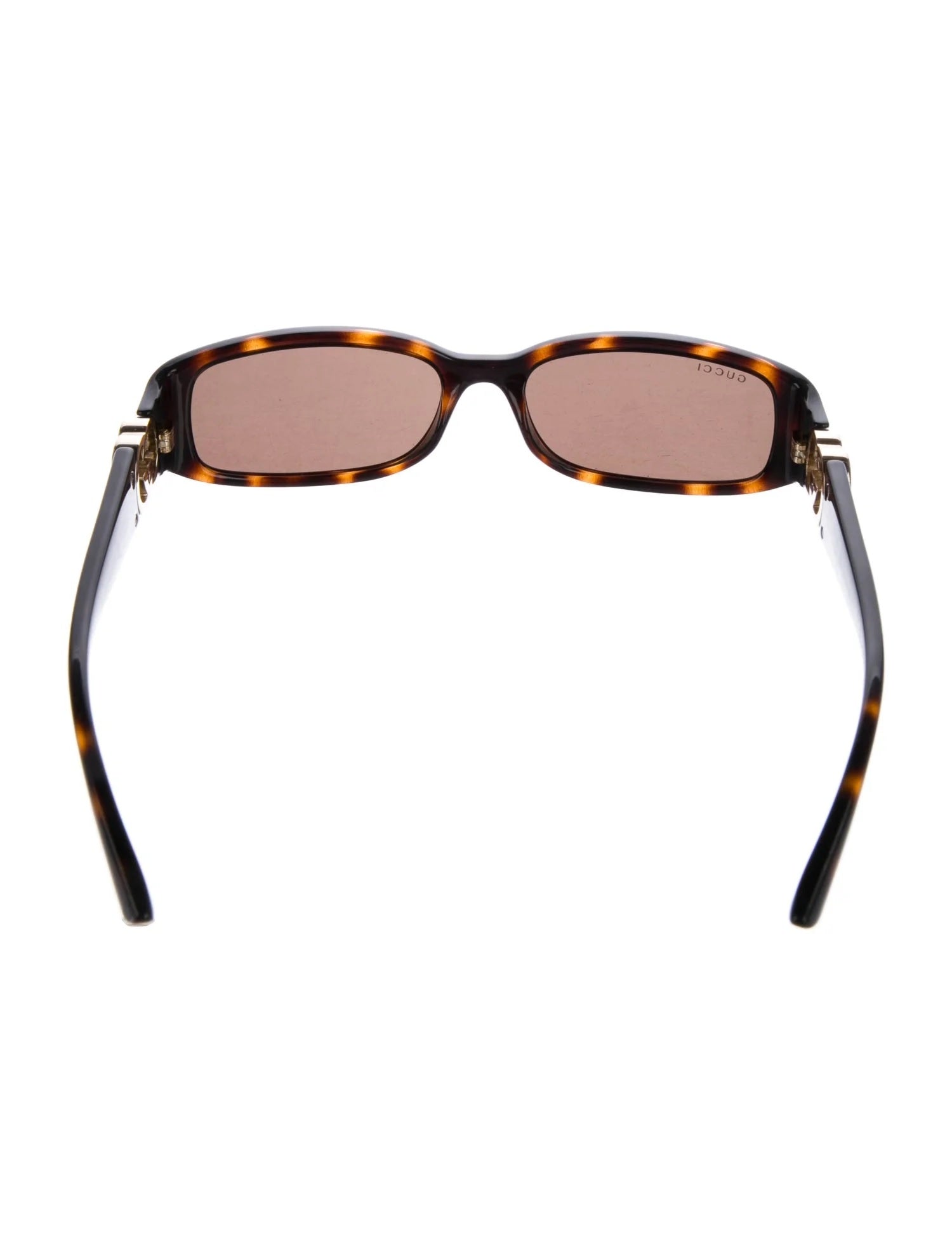 Pre Owned Gucci Web Accent Square Sunglasses