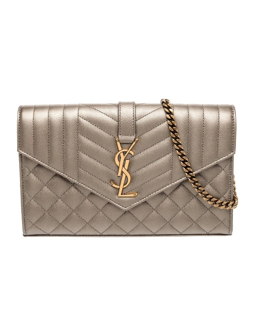 Pre Owned Saint Laurent  Leather Envelope