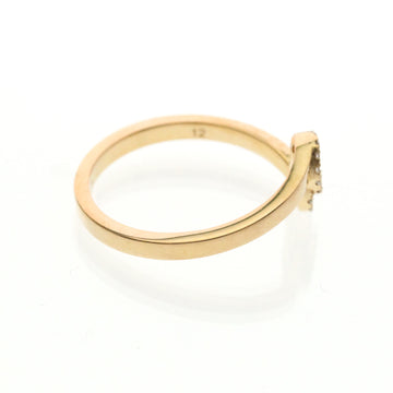 Pre Owned Gucci GG Running Ring 18K Yellow Gold with Diamonds