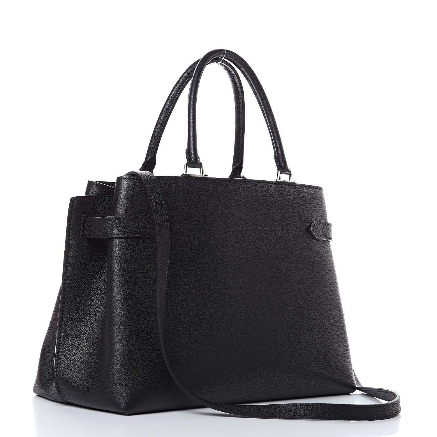 Pre Owned Louis Vuitton Calfskin Lockme day black