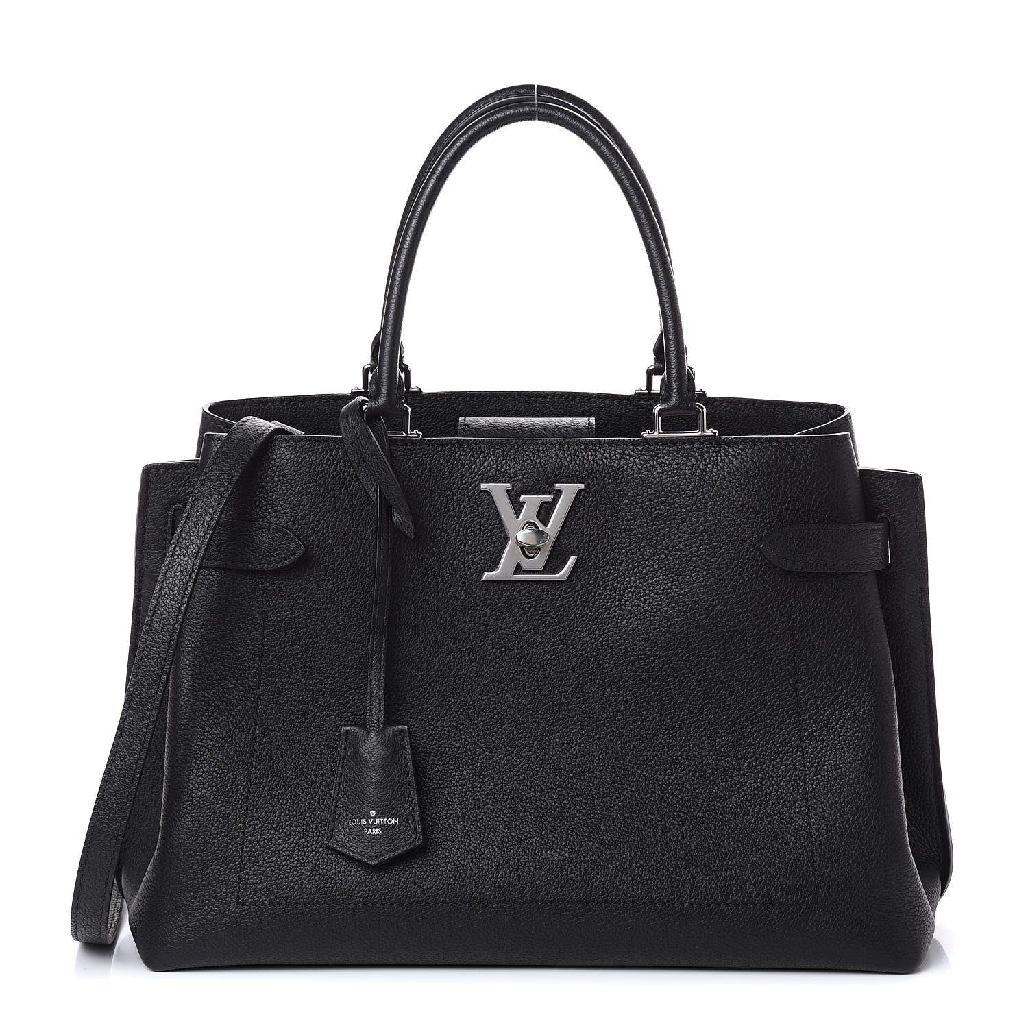 Pre Owned Louis Vuitton Calfskin Lockme day black