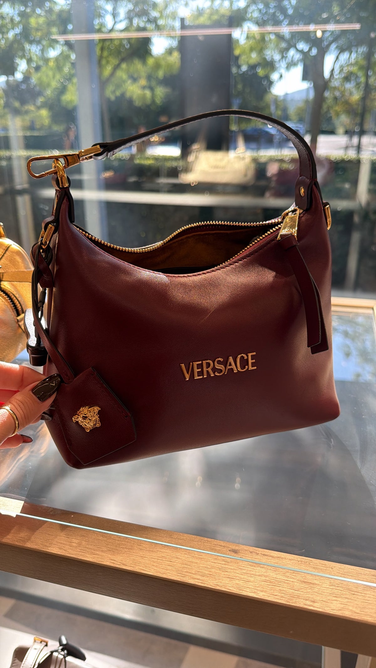 Pre owned Versace Tag Nappa Bag