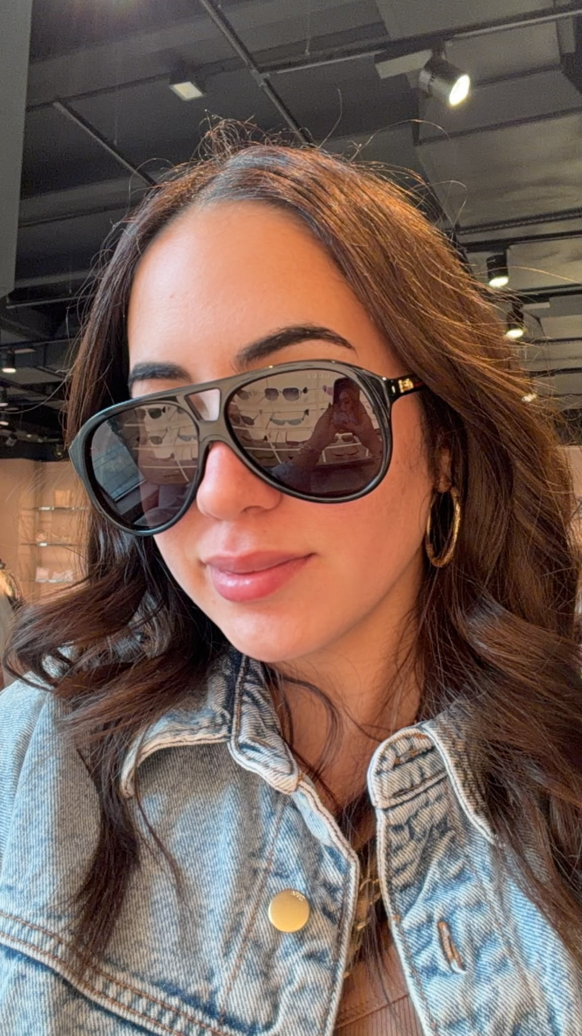 Pre Owned Gucci Pilot Navigator Sunglasses