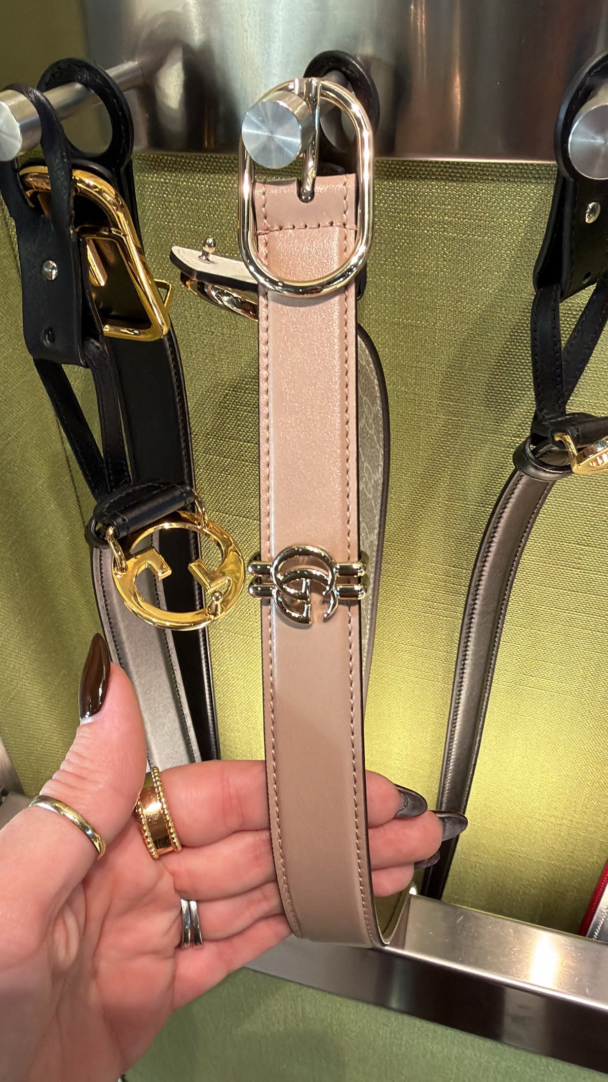 Pre Owned Gucci Belt Whith Oval Buckle