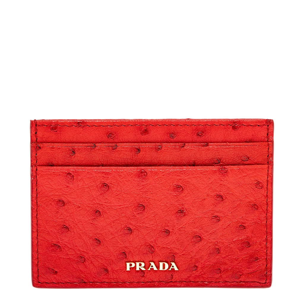 Pre Owned Prada Leather Card Holder