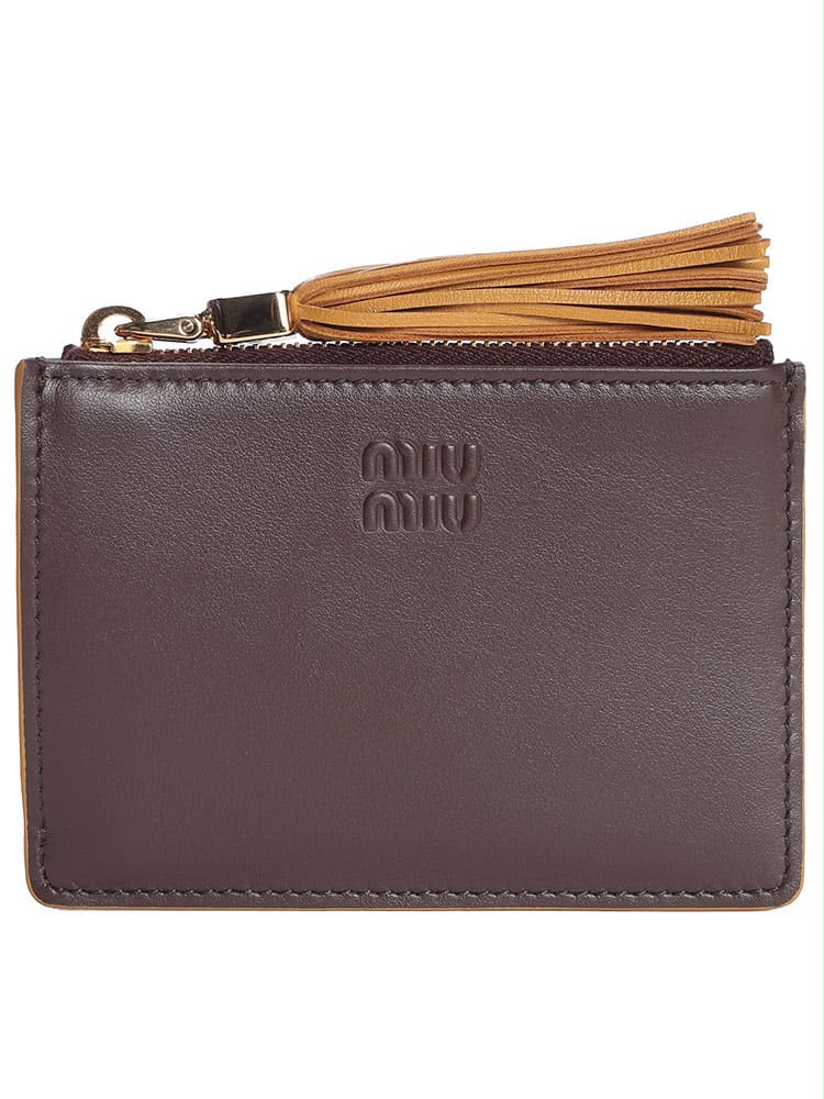 Pre Owned Miu Miu Leather Card Holder