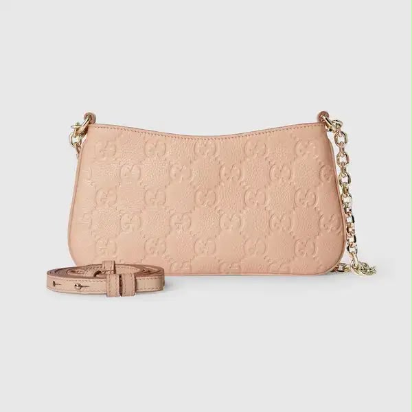 Pre Owned Gucci Emblem Small Shoulder Bag