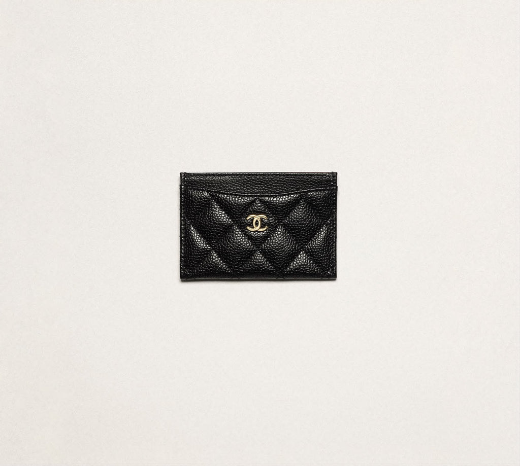 Pre Owned Chanel Caviar Card Holder