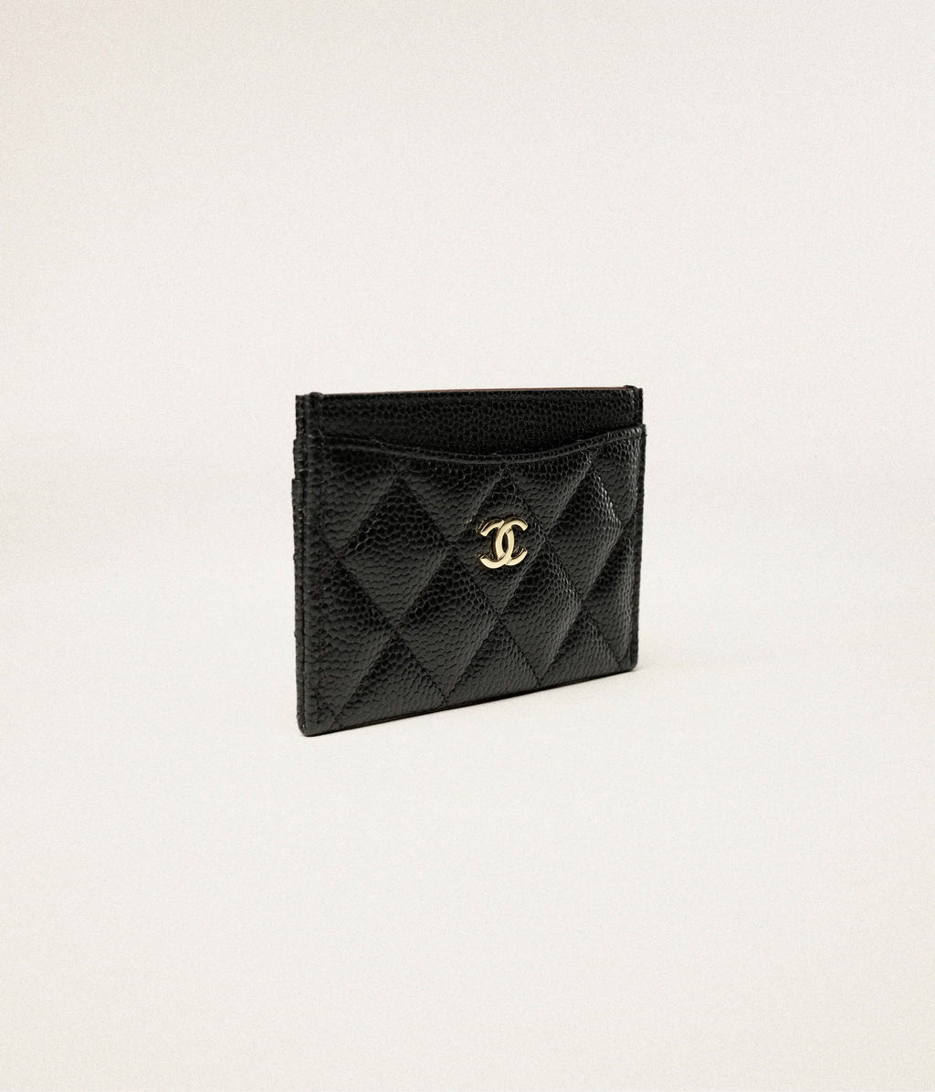 Pre Owned Chanel Caviar Card Holder