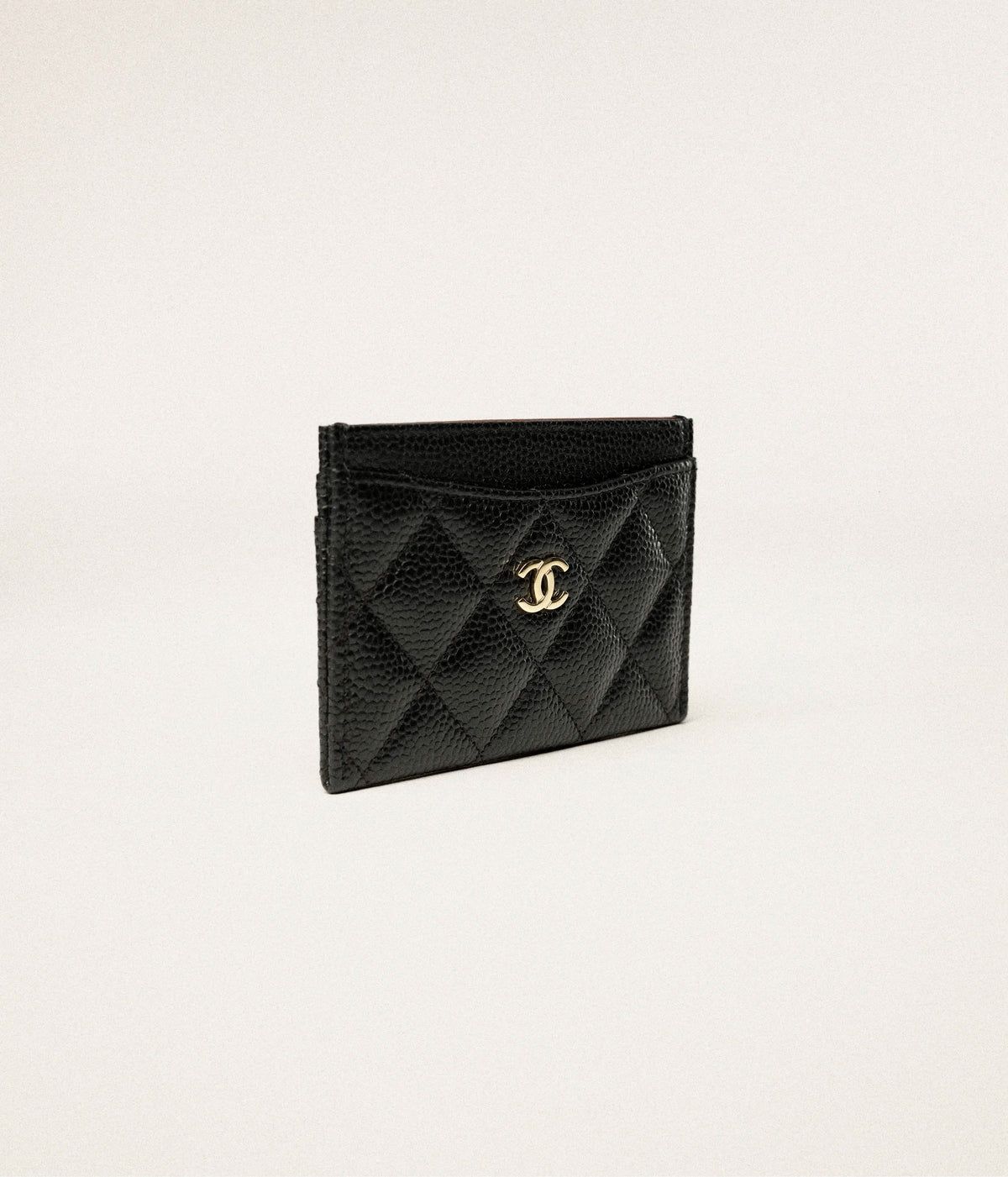 Pre Owned Chanel Caviar Card Holder